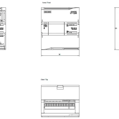 Unità base PLC Siemens SIMATIC S7-1200 CPU 1211C DC/DC/DC 24V 