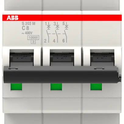 Disjoncteur ABB S203M-C8 8A C 10kA 