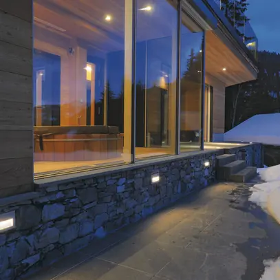 Lampada a muro LED INS SLV BRICK DOWNUNDER, 3.6W 30lm 3000K IP54 grigio argento 