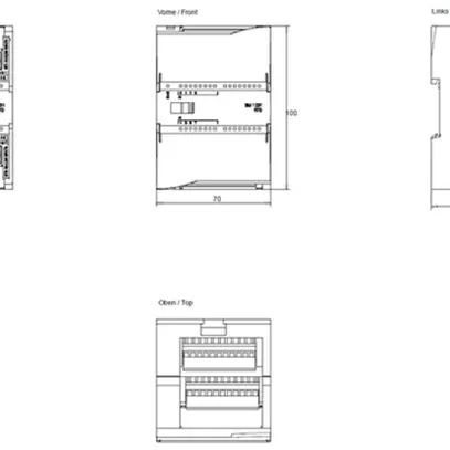 Module d'entrée API Siemens SIMATIC S7-1200 SM 1231 AI 8×16bit RTD 