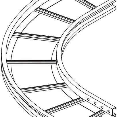 Gomito Lanz 90° per multicanale a lunga campata 600×60mm ZMA 