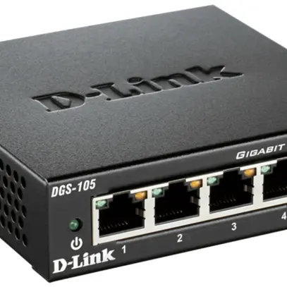 Switch D-Link DGS-105/E, 5-port unmanaged Gigabit 