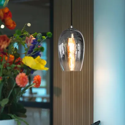 Luminaire suspendu SLV PANTILO OVAL E27 15W VAR direct chrome 