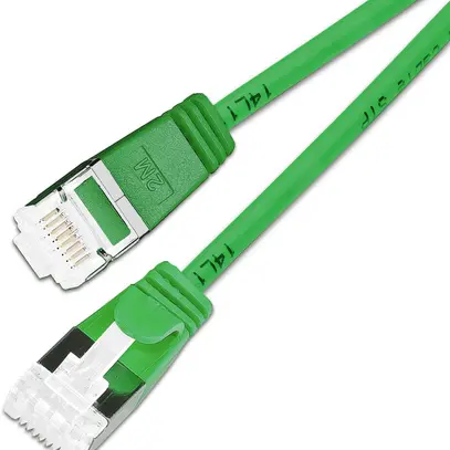 Cavo patch SLIM: 50cm, verde, 90 pezzi  Cat.6A, U/FTP, jack non infrangibile 