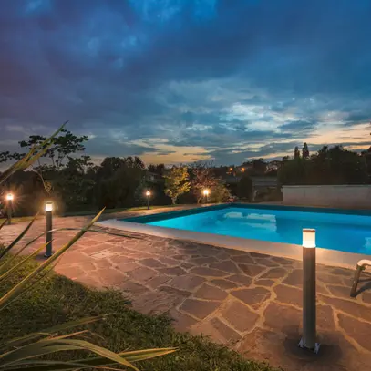 Lampadaire LED SLV TRUST 60, 8.6W 470lm 3000K IP55 acier fin 