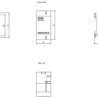 Module de contacteur Siemens LOGO! Contact 24VDC 3F 1O 