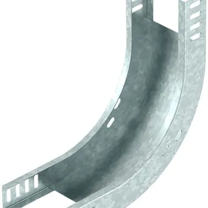 Coude intérieur Bettermann vertical 90° 35×300mm zingué à chaud par immersion 