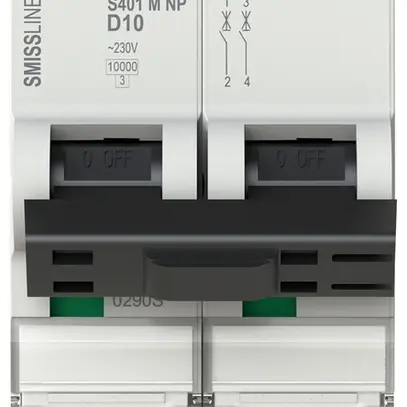 Disjoncteur SMISSLINE TP S 2×10A D 10kA NP 