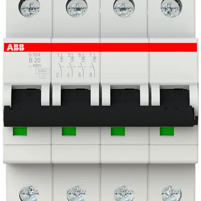 Disjoncteur ABB S204-B 20 20A B 6kA 