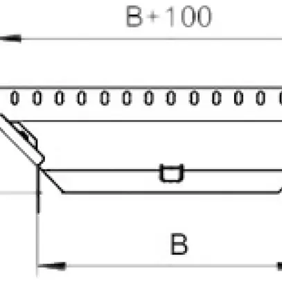 Anbau T-Stück MKS 100×60mm tauchfeuerverzinkt 