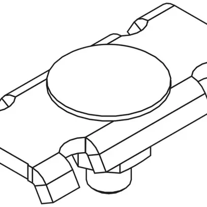 Pezzo di fissaggio 40×21mm per MB, WSBM s. stabilizzatori gvz 