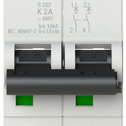 Disjoncteur ABB S202-K2 2A 6kA 