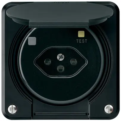 Presa FI robusto A T13 30mA nero 