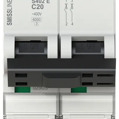 Disjoncteur SMISSLINE TP S 2×20A C 6kA 