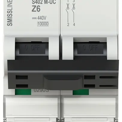 Disjoncteur SMISSLINE TP UCZ 2×6A 10kA 