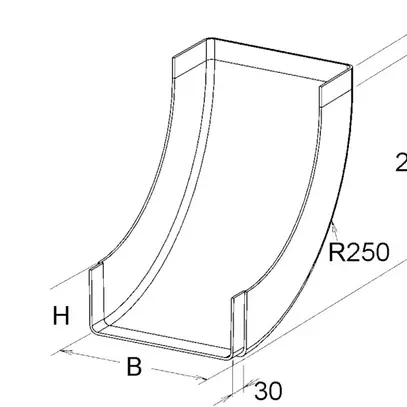 Gomito interno EBO 200×80mm 