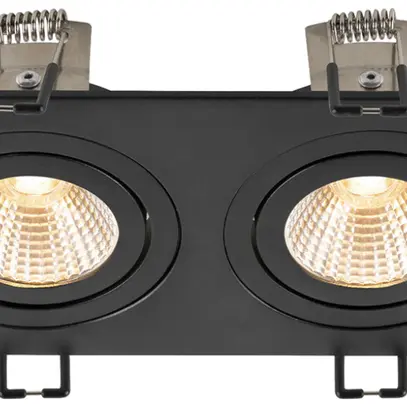 Spot LED INC SLV NEW TRIA 14W 610lm 927 38° VAR 170×90mm noir 2×Spot 