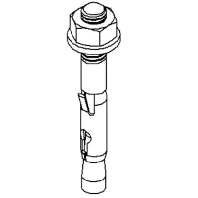 Bullone di ancoraggio NIED M6×50mm galvanizzato 