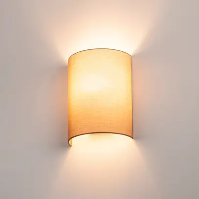 Abat-jour SLV FENDA Ø230×305mm, demi-rond, beige 