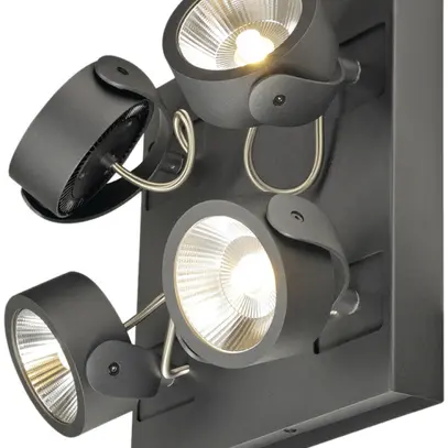 LED-Decken-/Wandleuchte KALU 4 square, 60W 3000K dimmbar 60° IP20 schwarz 