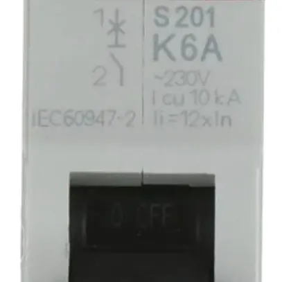 Disjoncteur ABB S201-K6 6A 6kA 