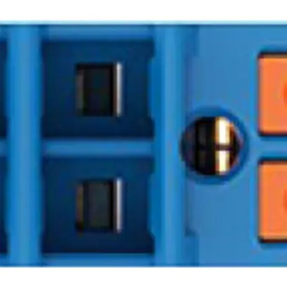 Morsetto di passaggio WAGO Contact TOPJOB S 1×6/6×1.5mm² Ex e II blu 