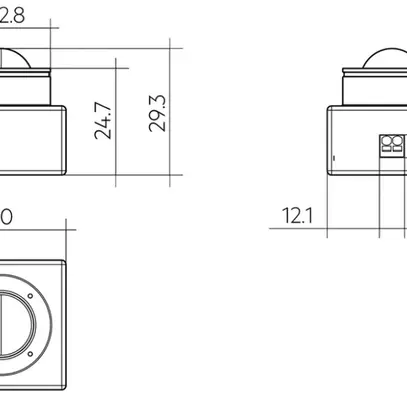 Multicapteur Tridonic G2 SSM DALI-2 PIR IP54 Ø96.3mm blanc 