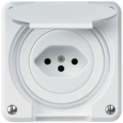Presa INC robusto tipo 13 bianco per combinazione 