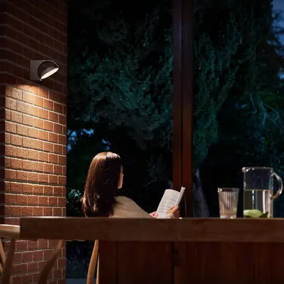 Applique LED Philips Mimosa 630lm 2700K IP44 171×45mm antracite orientable 