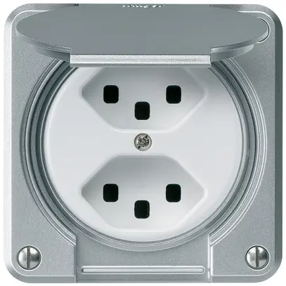 Prise ENC robusto 2×type 23 aluminium pour combinaison 