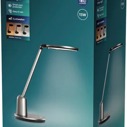 Lampada da tavolo LED Philips Einstein 15W 630lm 2800/4000/5100K grigio 