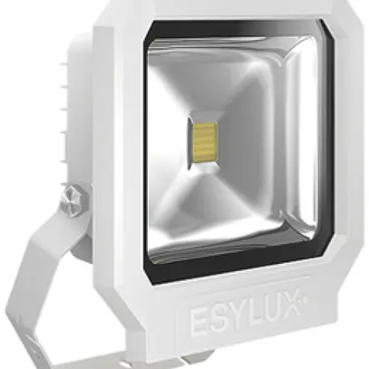 Projecteur LED ESYLUX OFL SUN, 30W 3000K 2400lm 227×86×252mm IP65, blanc 
