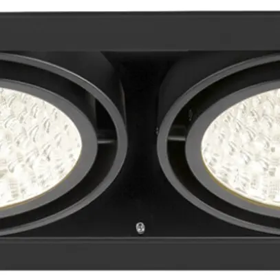 Downlight LED SLV KADUX 2×27W 3400lm 940 30° DALI 370×195mm nero 