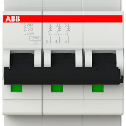 Disjoncteur ABB S203-C32 32A C 6kA 