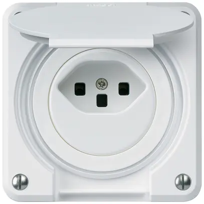 Presa INC robusto tipo 23 bianco per combinazione 