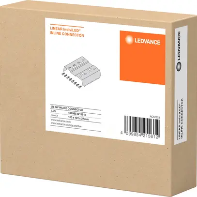 Raccord longitudinal LEDVANCE LINEAR INDIVILED acier 100×122×27mm zinc 