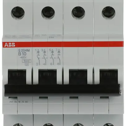 Disjoncteur ABB S204M-B10 10A B 10kA 