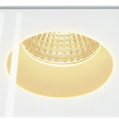 Downlight LED INC SLV PATTA-F, 12W 765lm 3000K carré IP65 blanc mat 