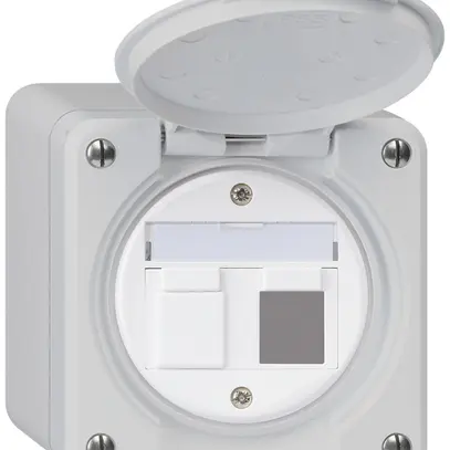 Kit di montaggio AP robusto IP55 piatto grigio per 2×Keystone 