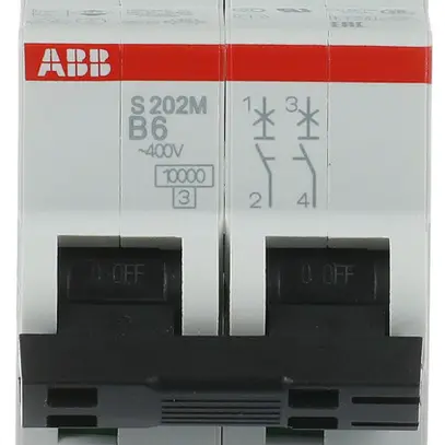 Disjoncteur ABB S202M-B6 6A B 10kA 
