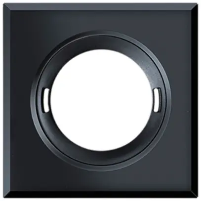Coperchio ESYLUX per rilevatore FLAT plastica opaco quadrato nero 