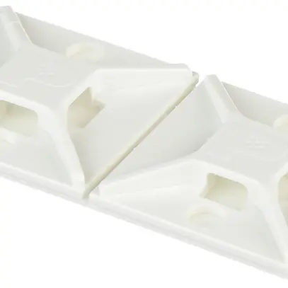 Zoccolo per fascetta Panduit autoadesivo, 25.4×25.4×4.2mm, bianco 