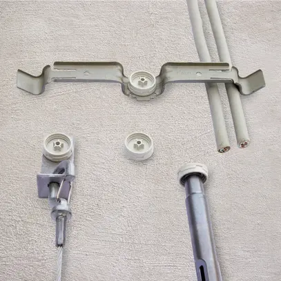 Staffa porta-cavi nVent CADDY, in acciaio, per 16 cavi, 4.8 mm foro 
