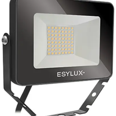 Proiettore LED ESYLUX OFL BASIC, 10W 3000K 1000lm 148×28×100mm IP65, nero 