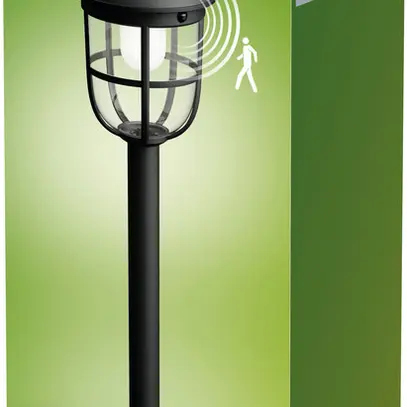 Paletto luminoso LED Philips Radii Solar IR 1.3W 250lm 830 IP44 Ø175×600mm nero 