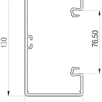 Grundprofil Bettermann GKH 70×130mm halogenfrei reinweiss 
