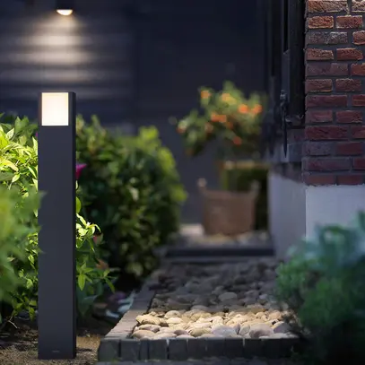 Borne lumineuse LED Philips Arbour 800lm 3000K IP44 770mm anthracite 