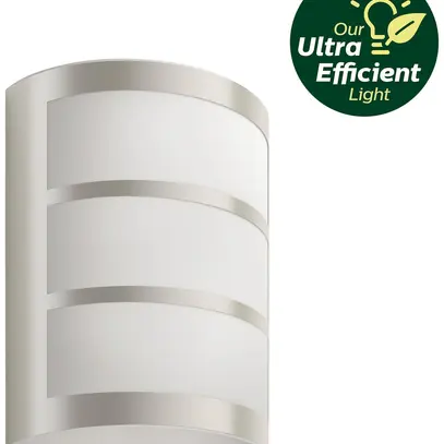 Applique LED Philips Python 3.8W 800lm 827 IP44 acier affiné 