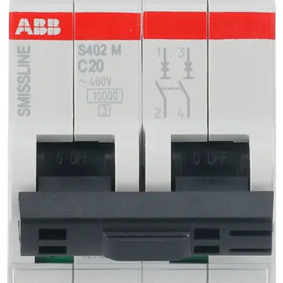 Disjoncteur SMISSLINE TP S 2×20A C 10kA 