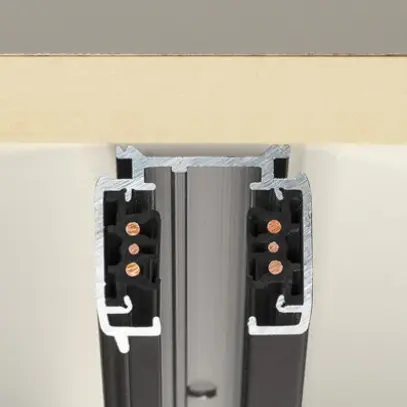 Rail conducteur AP SLV S-TRACK DALI 3-phases, 4m, noir 